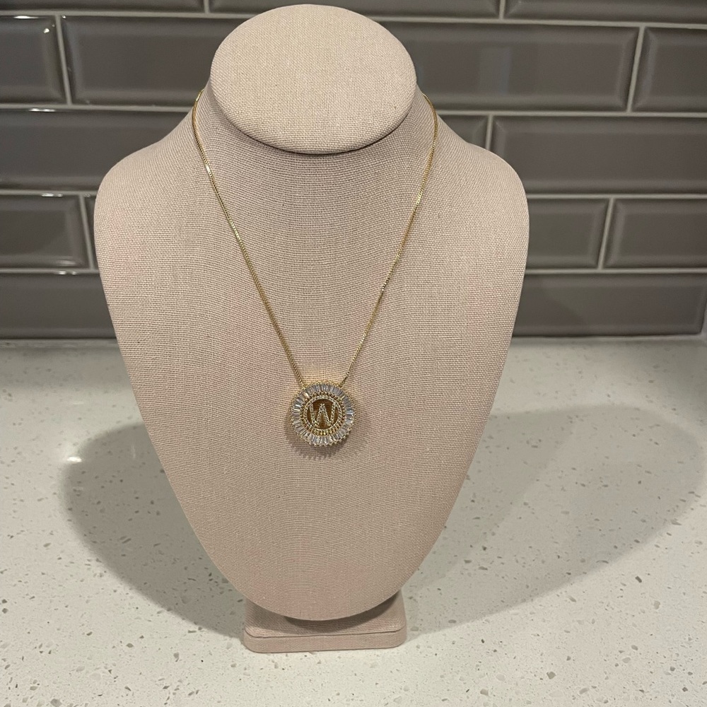 W Letter Necklace